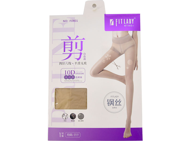 魅力俏佳人10D加襠自由裁天鵝絨連褲襪 F0401